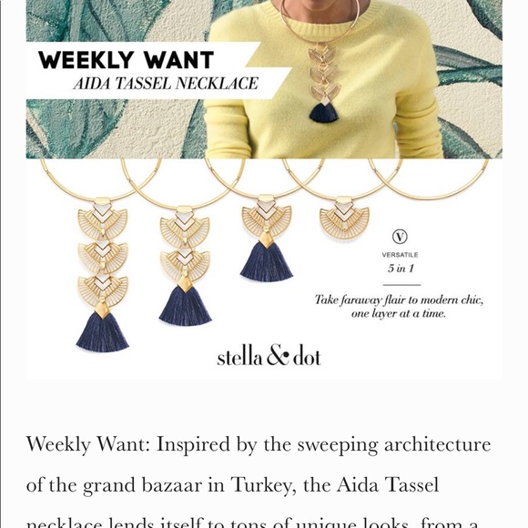 Stella & Dot Aida Tassel necklace - Picture 2 of 2